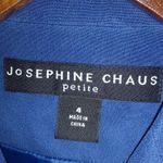 Josephine Chaus  4P Lapis Blue Silk Blazer Photo 2