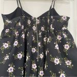 Free People NWT  Black Floral Bubble Babdydoll Dress Size Photo 6