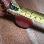 Cherry Quartz Two Row Beaded Pendant Necklace Photo 2