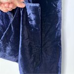 J.Crew  Crushed Velvet Wide Leg Trouser Pants Blue Size 16 Photo 2