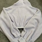 BDG New Leaf Quarter-Zip Cropped Sweatshirt NWT Size M - Lavender Photo 6