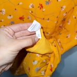 Madewell Yellow Allie Vintage Lace Painted Carnations Silk Belladonna Dress 4 Photo 5