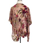 Anthropologie Do Everything in Love Open Kimono Duster Cardigan Floral Velvety Size undefined Photo 3