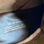 Etienne Aigner Brown Leather Ankle Boots Womens 7.5 Lace Up Combat Booties-flaw Photo 7
