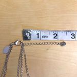 White House | Black Market STAMPED WHBM Silver Tone Multi-Row Bib Necklace Photo 1