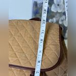 LL Bean Tan Corduroy and Lather Backpack Purse Photo 11