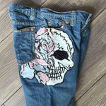 Authentic × Grail × Seditionaries Grails Skull Patch Flare Denim Jeans size 26 Blue Photo 1