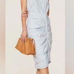 Veronica Beard  Ruched Stripe Shirtdress Rent the Runway Preloved 10 $478 Photo 0