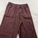 A New Day  Raisin Brown Linen Blend Wide Leg Lounge Pant S Photo 7