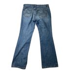 Loft Mid Rise Boot Jeans in Luxe Medium Blue wash Women's size 10 PETITE Photo 1