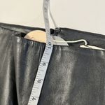 Camila Coelho NEW  Sz M Cora Leather Straight Leg Pants Split Hem Black Photo 10