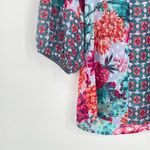 Anthropologie  Fig And Flower Boho Floral 3/4 Sleeve Sheer Feminine Blouse Small Photo 7