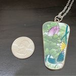 Vintage China Porcelain Pottery Shard Pendant Necklace Photo 11