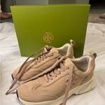 Tory Burch  Tan Suede Athletic Shoes Photo 0