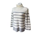 Griffen Cashmere Bell Sleeve Sweater, Sz S Gray Photo 5