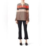 Derek Lam  10 Crosby silk boho peasant long sleeve Carnation blouse 6 Photo 12