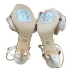 Badgley Mischka  Nessie Blush Stiletto Heel Bow Sandals Size 8.5 Photo 2