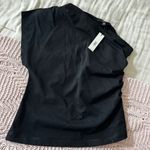 Banana Republic Black One Shoulder Top Photo 3