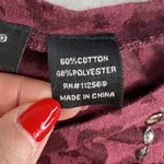 Miss Me S Small Shirt Burnout Embellished Studded Boho Top Sheer Animal Print Photo 5