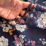 Hippie Rose  Floral Blouse Criss Cross Detail Sheer XL Photo 6