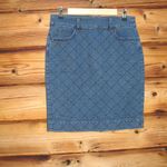 J.Crew  Blue Denim Pencil Skirt Photo 3