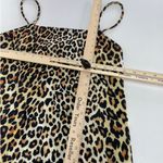ZARA  Dress Womens Small‎ Yellow Black Leopard Square Neck Mini Stretch Knit Photo 7