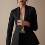 Reiss Fortuna Diamond Black Blazer Black NWT Photo 1