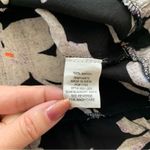 Blue Island  Black & White Surplice Floral Tropical Long Sleeve Mini Dress Small Photo 6