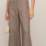Reformation  checked linen jumpsuit NWT Photo 0