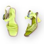 Aerosoles  Crew Buckle Strap Kitten Heel Size 7.5 New Green Sheen Photo 9