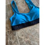 DKNY  Scoop Neck Logo Bikini Swim Top Size Medium Photo 4