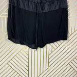 Vince  Lace Up Silky‎ Drawstring Shorts Black Photo 3