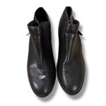 Time and Tru Black Faux Leather Side Zip Memory Foam Ankle Booties Sz 10 W Photo 1