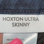 Paige Hoxton Ultra Skinny Jeans Womens Size 26 Stretch Dark Wash Blue Mid Rise Photo 7