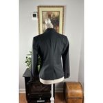 Ann Taylor  Women Jacket Gray 2 Pockets Lined Striped 6P Long Sleeve 2 Button Photo 2