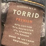 Torrid  Premimum Ultimate Stretch Jeggings jeans, size 18R in medium wash. Photo 10