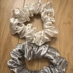 White and Silver Rhinestone Scrunchies Photo 1