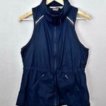 Athleta | Navy Blue Racerback Lightweight Vest Zipper Hood | Size Medium Photo 1