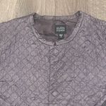 Eileen Fisher Silk Quilted Jacket Lined Size M Medium Purple Plum Photo 2
