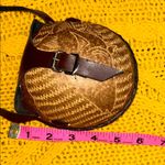 Half Coconut Brown Leather Crossbody Bag Photo 7