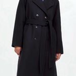 Madewell Double-Breasted Trench Coat – True Black – XXS – NWT Photo 0