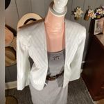 Vintage Gray Dress With Metal Accent & Zip Up Back 7/8 Photo 3