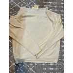 Maeve ‎ Anthropologie Textured Pullover Knit Top Long Sleeve Beige Cream Women's Photo 4