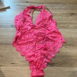 Lace Pink Bodysuit lingerie Size L Photo 2