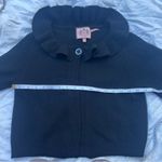 Juicy Couture  Black Ruffled jacket cape cardigan sweater medium Photo 2