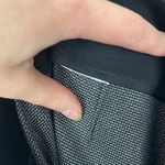 Armani Collezioni Woman's 8 Black Straight Leg High Rise Micro Polka Dot pants Photo 3