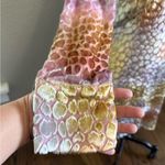 Adam Lippes NWT  Burnout Velvet Dress Size 4 Silk Blend Pastel Multicolor Photo 4