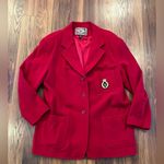 EXPRESS Womens Cashmere/Wool Red Blazer Jacket large Photo 0