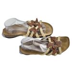 Euro Wellness Balance Womens Sandals Size 10 Butterfly Rope Leather Accents Brown Photo 2