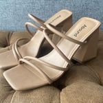 Abound  Tan Strappy Block Heel Square Toe Sandals 9 Photo 1
